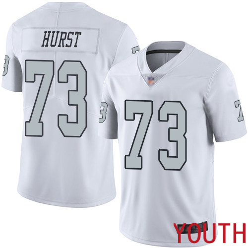 Oakland Raiders Limited White Youth Maurice Hurst Jersey NFL Football 73 Rush Vapor Untouchable Jersey